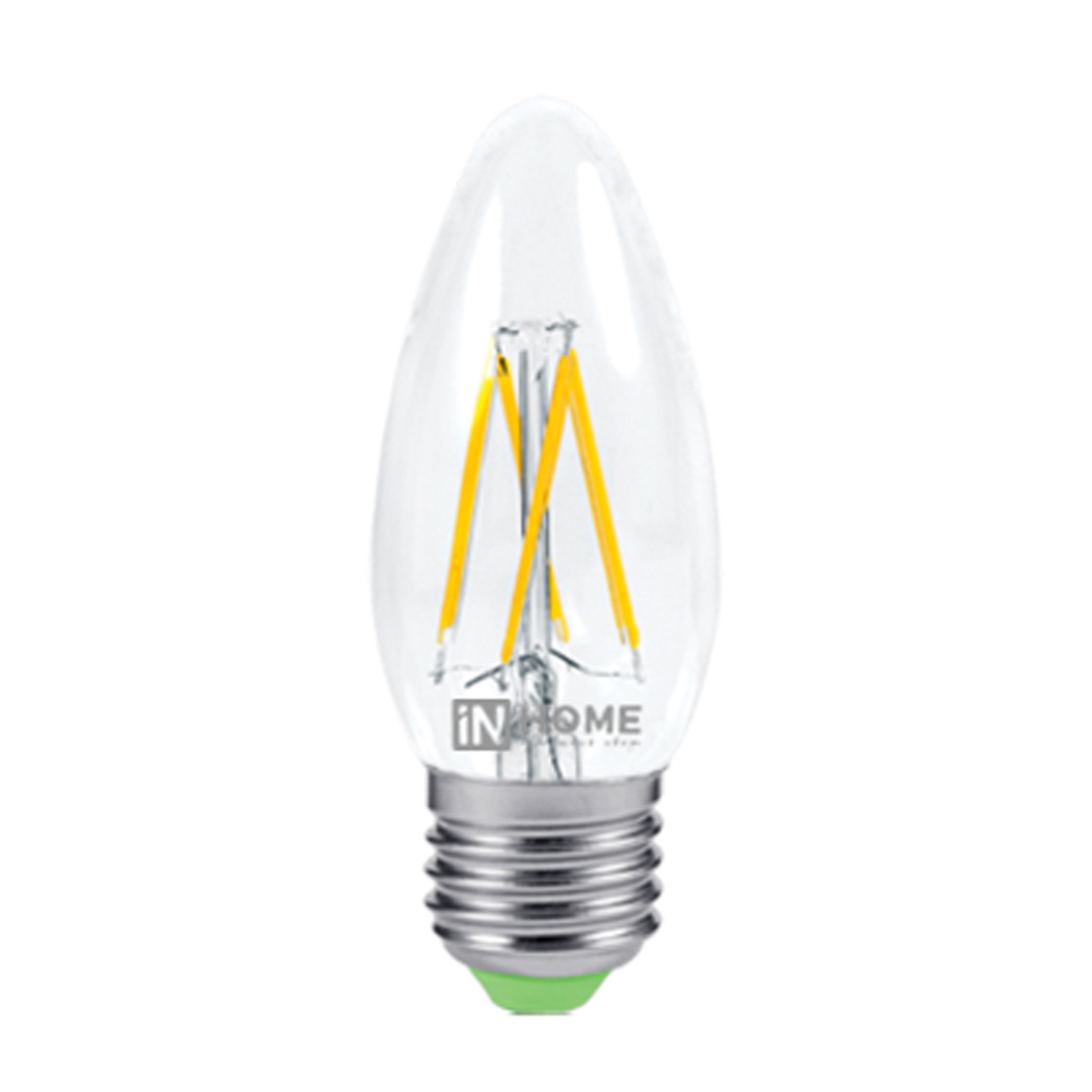 Купить лампа светодиодная led-свеча-deco 5вт 230в е14 4000к 450лм прозрачная in home, 100% качество, в наличии на L-ed.ru