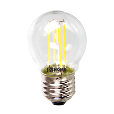 Купить лампа светодиодная led-шар-deco 5вт 230в е27 4000к 450лм прозрачная in home, 100% качество, в наличии на L-ed.ru