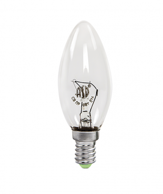 Купить лампа накаливания свеча b35 40вт 230в е14 прозрачная 380лм asd, 100% качество, в наличии на L-ed.ru
